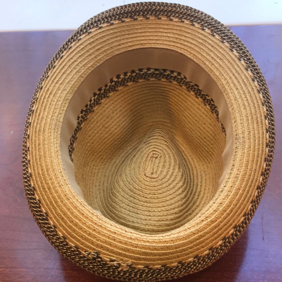 Tan Fedora Straw Hat - Picture 5 of 6